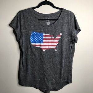 State of Mine American Flag USA Graphic Tee